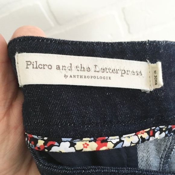 Anthropologie x Pilcro & The Letterpress Bell Bottom Jeans High Rise Flare Sz 25 - Picture 12 of 16